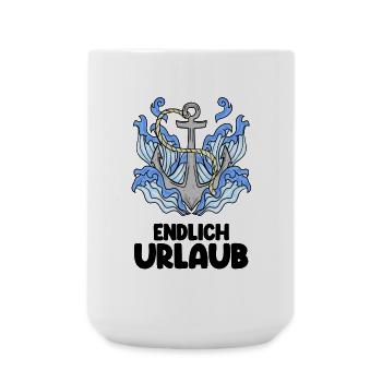 Urlaub Anker Nordsee - Große Tasse 440 ml - Weiß - Vorne