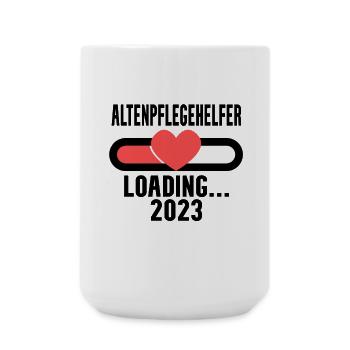 Altenpflegehelfer Beruf Loading 2023 - Große Tasse 440 ml - Weiß - Vorne
