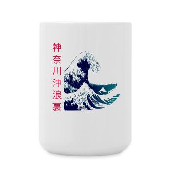 The big wave off Kanagawa - Large Mug 440 ml - white - Front