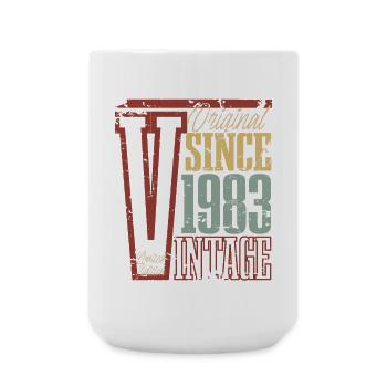 1983 Anniversaire Année de naissance Année de construction Vintage Rétro - Grande tasse 440 ml - blanc - Devant