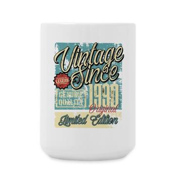 1990 Birthday vintage Retro Legend - Large Mug 440 ml - white - Front