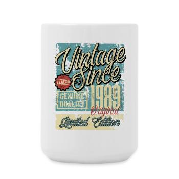 1989 Anniversaire vintage vintage rétro legend - Grande tasse 440 ml - blanc - Devant