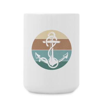 Drôle de voile nautique Sailor Boat Captain Awesome - Grande tasse 440 ml - blanc - Devant