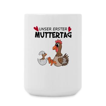 Muttertag - erster Muttertag Geschenk - Große Tasse 440 ml - Weiß - Vorne