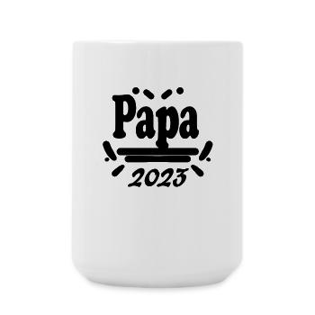 Vater 2023 - Papa 2023 - Vatertag Geschenk - Große Tasse 440 ml - Weiß - Vorne