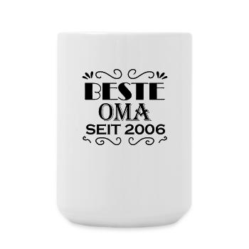 Beste Oma seit 2006 - Oma Geschenk - Große Tasse 440 ml - Weiß - Vorne