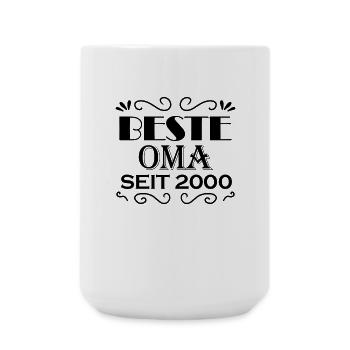 Beste Oma seit 2000 - Oma Geschenk - Große Tasse 440 ml - Weiß - Vorne