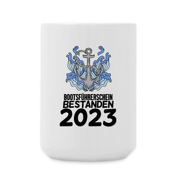 Bootsführerschein 2023 - Große Tasse 440 ml - Weiß - Vorne