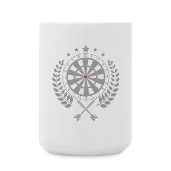 Darts - Darts Lover Apparel - Grande tasse 440 ml - blanc - Devant