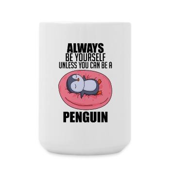 Pinguin Pinguine Spruch - Große Tasse 440 ml - Weiß - Vorne
