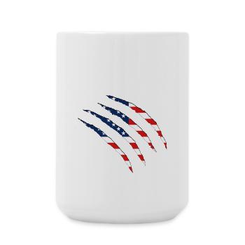 United States of America, USA, America  - Große Tasse 440 ml - Weiß - Vorne