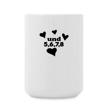 Tanzen Tanz Tanzkurs Rhythmus - Große Tasse 440 ml - Weiß - Vorne