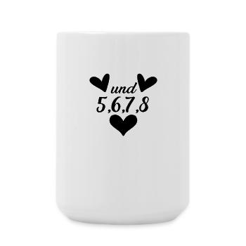 Tanzen Tanz Tanzkurs Rhythmus - Große Tasse 440 ml - Weiß - Vorne