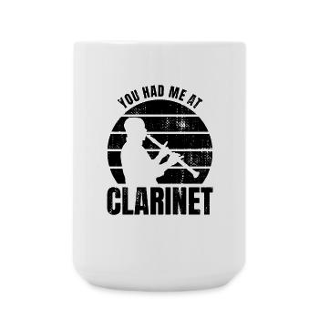 Clarinetist Spruch - Large Mug 440 ml - white - Front