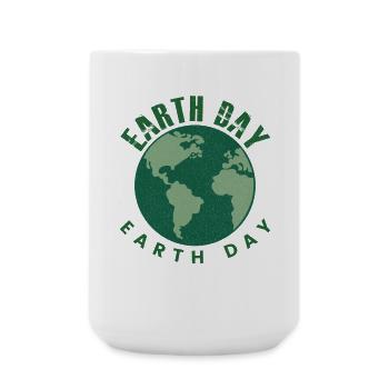 Earth Day Everyday Retro Environment - Large Mug 440 ml - white - Front