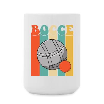 Bocce Spruch Bocce Ball mit Jack Bocci Game Bocce - Große Tasse 440 ml - Weiß - Vorne