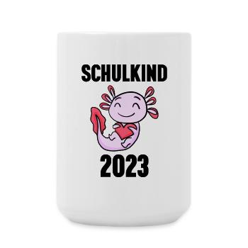 Schuldkind Einschulung 2023 - Große Tasse 440 ml - Weiß - Vorne