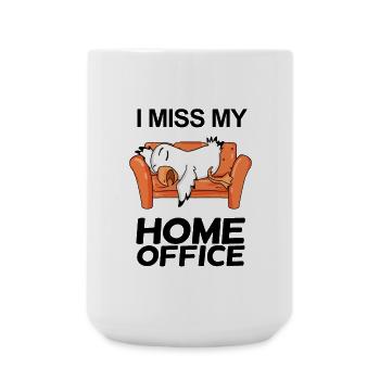 Home Office Vermissen Humor Lustig - Große Tasse 440 ml - Weiß - Vorne
