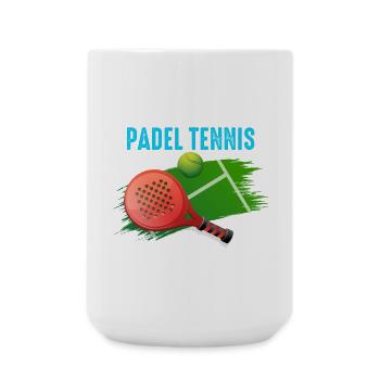 Padel Id Rather Be Playing Padel Tennis - Large Mug 440 ml - white - Front