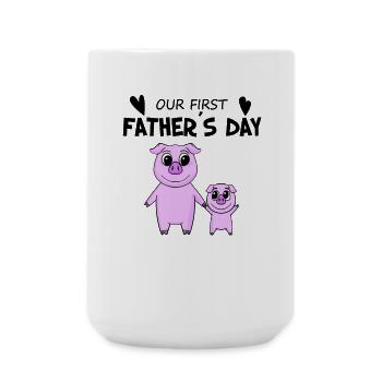 Fête des Pères - Premier cadeau de la fête des Pères - Grande tasse 440 ml - blanc - Devant