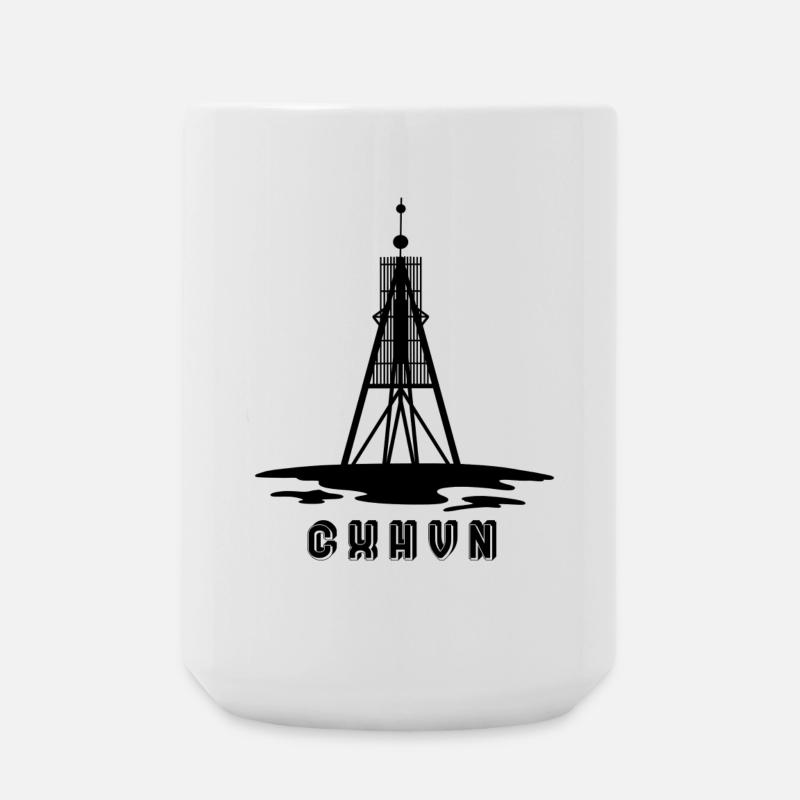 Kugelbake CXHVN - Große Tasse 440 ml - Weiß
