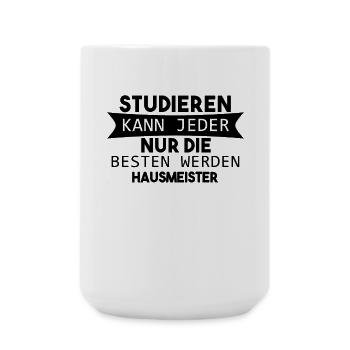 Hausmeister lustiger Spruch - Große Tasse 440 ml - Weiß - Vorne