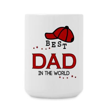 Papa, Papa, Fête des Pères - Grande tasse 440 ml - blanc - Devant