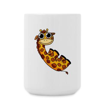 Giraffe Safari - Große Tasse 440 ml - Weiß - Vorne