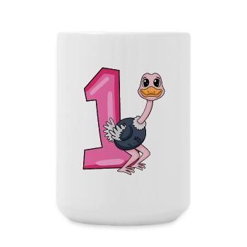 1 Birthday 1 Year Old with Animal Motif - One - Large Mug 440 ml - white - Front
