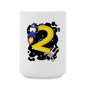 2 Birthday Boy Astronaut - two years - Large Mug 440 ml - white - Front