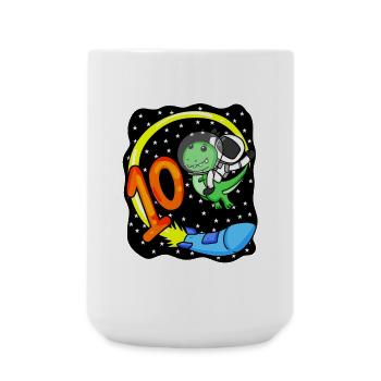 10 Birthday Boy Astronaut - ten years - Large Mug 440 ml - white - Front