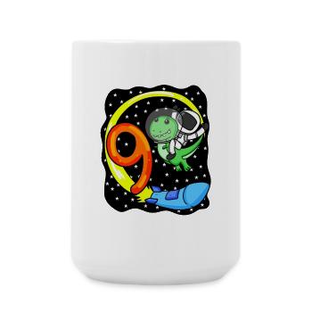 9 Birthday Boy Astronaut - Nine Years - Large Mug 440 ml - white - Front