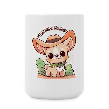 Chihuahua Kawaii Puppy Dog Design - Grande tasse 440 ml - blanc - Devant