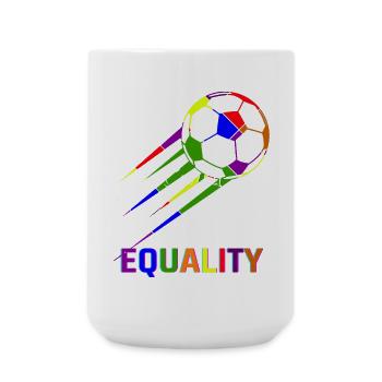 Soccer Rainbow World Cup Equality - Large Mug 440 ml - white - Front