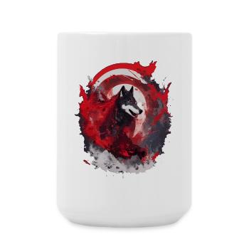 Wolf's Blood Japan Wolf's Art - Large Mug 440 ml - white - Front