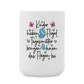 Tagesmutter - Große Tasse 440 ml - Weiß - Vorne