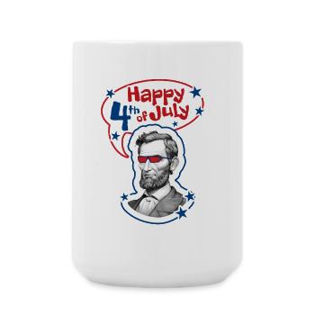 4-th July - Independence Day. If you love freedom. - Large Mug 440 ml - white - Front