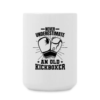 Kickboxer Opa - Große Tasse 440 ml - Weiß - Vorne