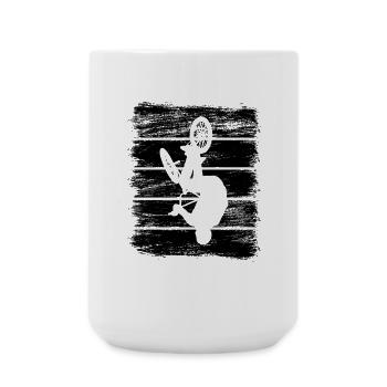 BMX Rider Sketch - Large Mug 440 ml - white - Front