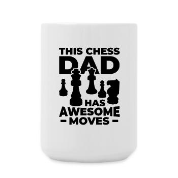 Chess daddy - Large Mug 440 ml - white - Front