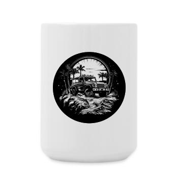 Ab ins Gemüse weiß - Große Tasse 440 ml - Weiß - Vorne