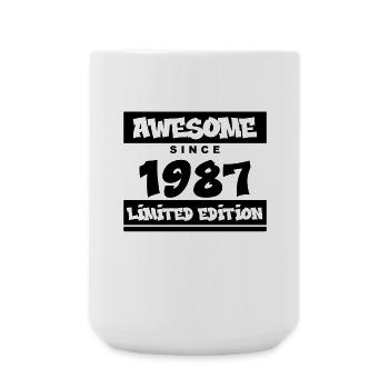 1987 - Jahrgang 1987 - Fantastisch seit 1987 - Große Tasse 440 ml - Weiß - Vorne