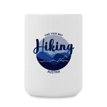 Find your way Hiking Austria - Large Mug 440 ml - white - Front
