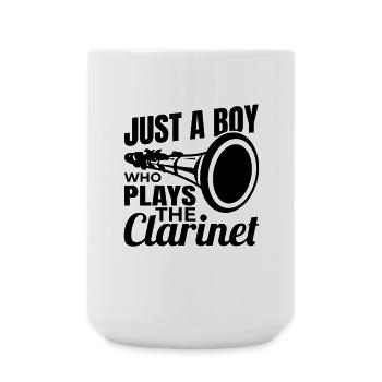 Just a boy playing the clarinet - Large Mug 440 ml - white - Front