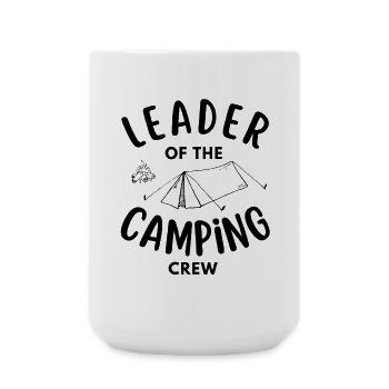 Chef der Camping Crew lustig - Große Tasse 440 ml - Weiß - Vorne