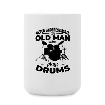 Drummer Grandfather - Large Mug 440 ml - white - Front
