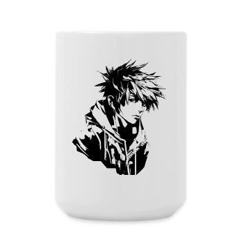 Anime Junge Design - Große Tasse 440 ml - Weiß - Vorne