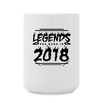 2018 - Year 2018 - Year of construction 2018 - Large Mug 440 ml - white - Front