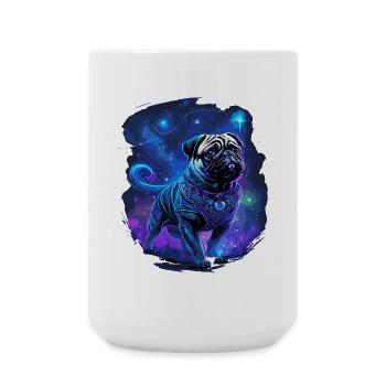 Chien carlin mystique - Grande tasse 440 ml - blanc - Devant