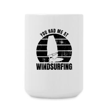 Windsurfer Quote - Large Mug 440 ml - white - Front